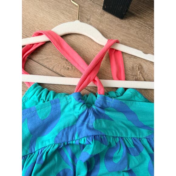 Mini Boden Girls Floral Criss Cross Maxi Dress Sz 3-4 - Picture 6 of 6